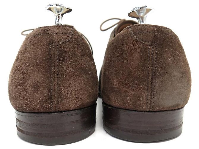 SCARPE JOHN LOBB SEYMOUR 10.5E 44.5 IN CAMOSCIO MARRONE - vista 5