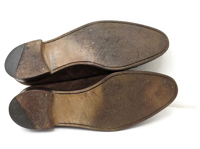 SCARPE JOHN LOBB SEYMOUR 10.5E 44.5 IN CAMOSCIO MARRONE - vista 6