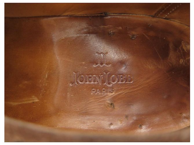 SCARPE JOHN LOBB SEYMOUR 10.5E 44.5 IN CAMOSCIO MARRONE - vista 8