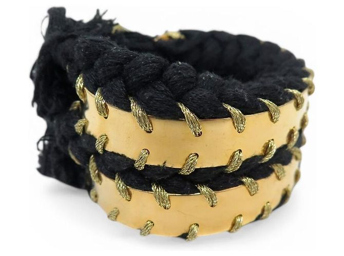 Bracciale Aurelie Bidermann Copacabana Cuff Aperto Metallo Dorato D'oro - vista 4
