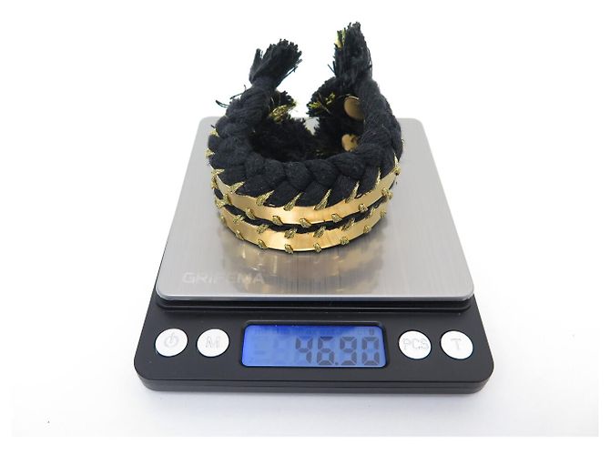 Bracciale Aurelie Bidermann Copacabana Cuff Aperto Metallo Dorato D'oro - vista 5