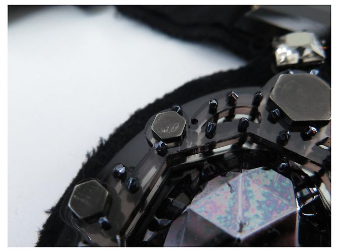 COLLANA LANVIN CHOKER CON PENDENTE A NODO 10 ANNI NERO ALBER ELBAZ - vista 11