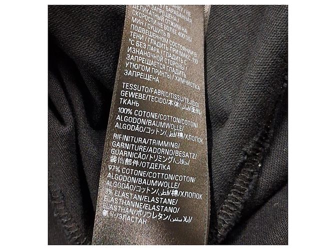 T-shirt Oversized Crypto Balenciaga in Cotone Nero - vista 5