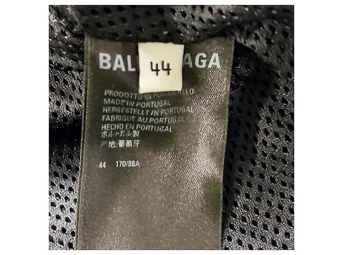 Everyday Balenciaga Check Tracksuit Jacket In Navy Blue Virgin Wool - view 5