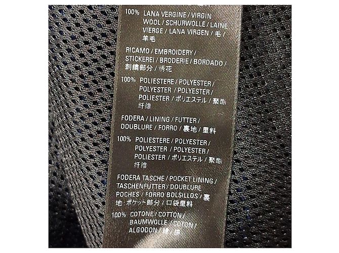Everyday Balenciaga Check Tracksuit Jacket In Navy Blue Virgin Wool - view 6