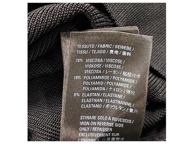 Balenciaga V-Ausschnitt Pullover aus schwarzer Viskose - Ansicht 4