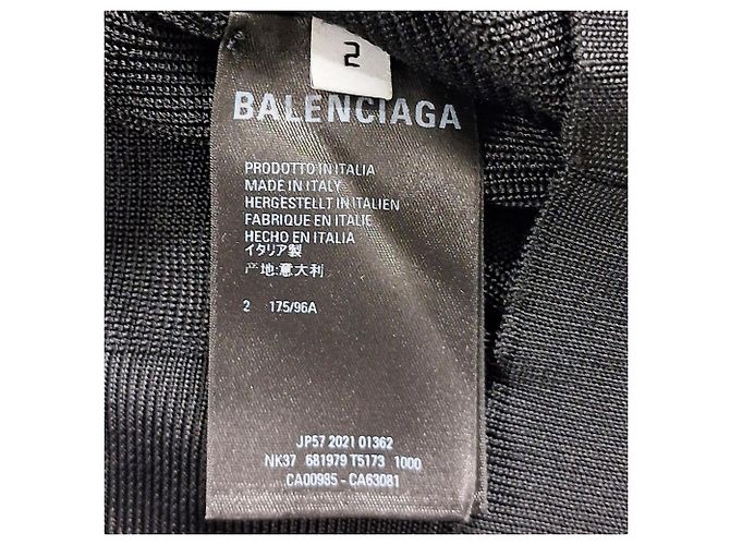 Balenciaga V-Ausschnitt Pullover aus schwarzer Viskose - Ansicht 5