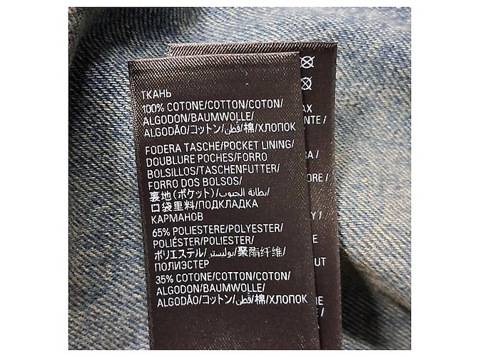 Giacca in denim lavato Balenciaga in cotone blu - vista 4
