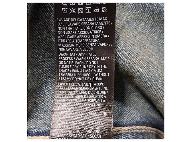 Giacca in denim lavato Balenciaga in cotone blu - vista 5