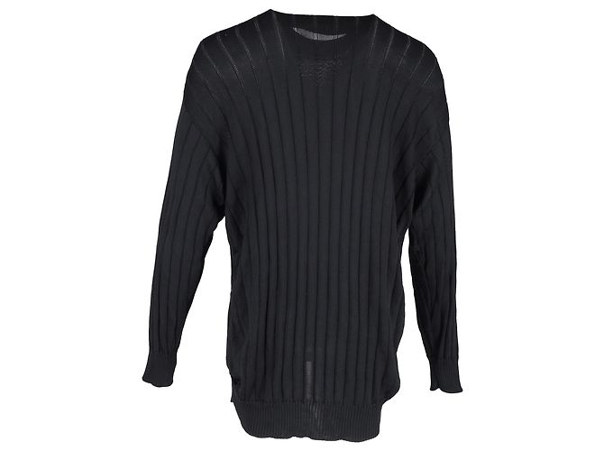 Balenciaga Oversized Rollkragenpullover aus schwarzer Seide - Ansicht 3