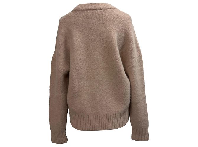 Cloudy Ami de Cœur Pullover von AMI Paris aus rosa Wolle Braun Pink - Ansicht 3