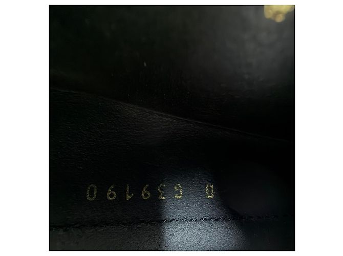 Timeless Mocassini con logo lucido Chanel in pelle di vitello nera Nero - vista 8