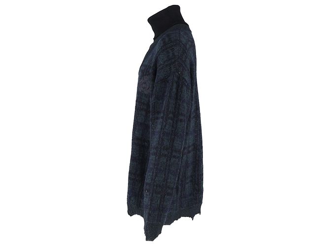 Balenciaga BB Laurel Rollkragenpullover aus mehrfarbiger Wolle Mehrfarben - Ansicht 2