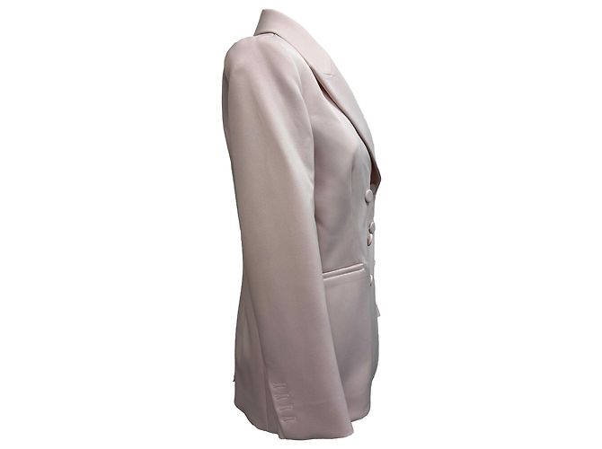 Khaite Cassie Doppelreiher Blazer aus rosa Polyester Braun Pink - Ansicht 3