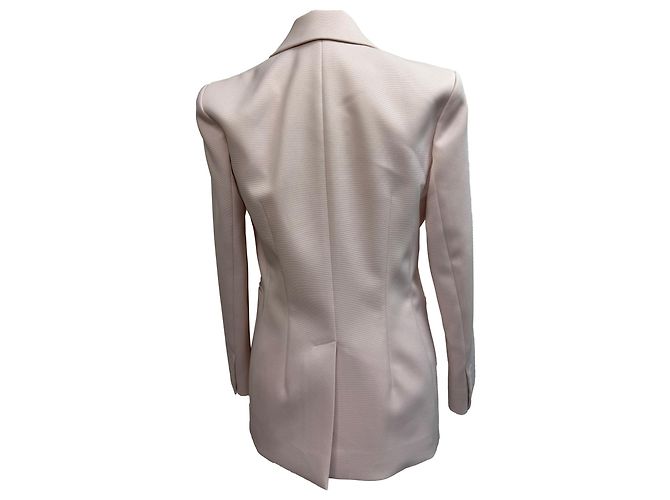 Khaite Cassie Doppelreiher Blazer aus rosa Polyester Braun Pink - Ansicht 4