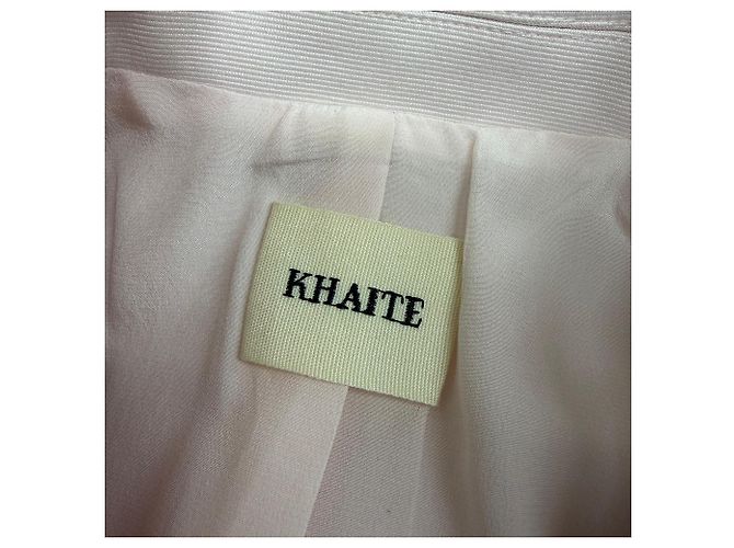 Khaite Cassie Doppelreiher Blazer aus rosa Polyester Braun Pink - Ansicht 5