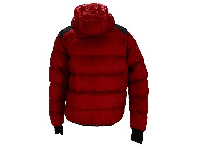 Giacca da sci con cappuccio Moncler Grenoble Hintertux in poliamide bordeaux Rosso Bordò - vista 2