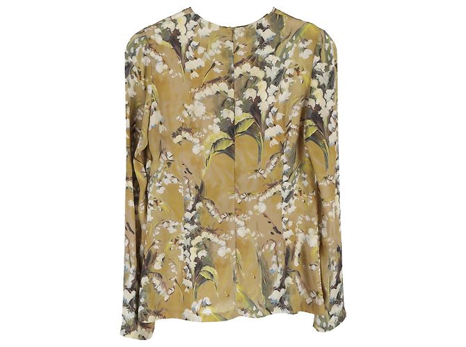 Blusa in seta multicolore con stampa floreale Dolce & Gabbana - vista 2