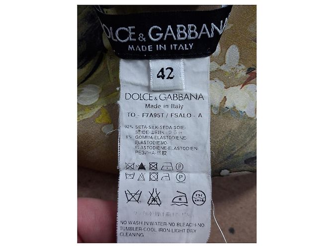 Blusa in seta multicolore con stampa floreale Dolce & Gabbana - vista 3