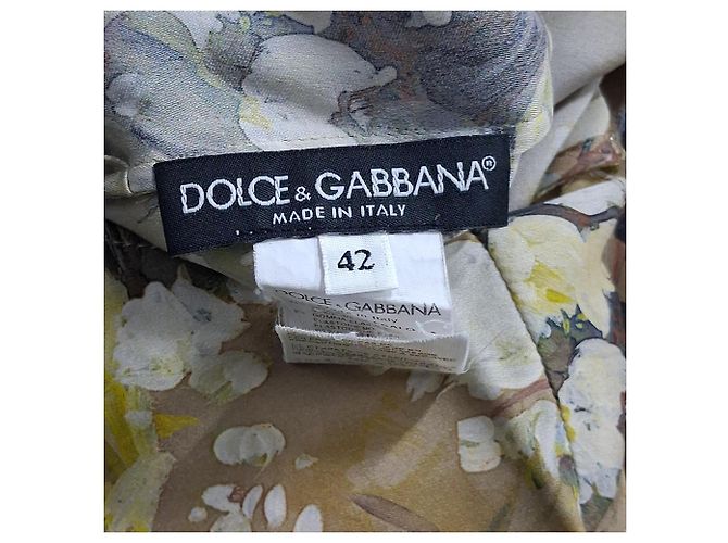 Blusa in seta multicolore con stampa floreale Dolce & Gabbana - vista 4