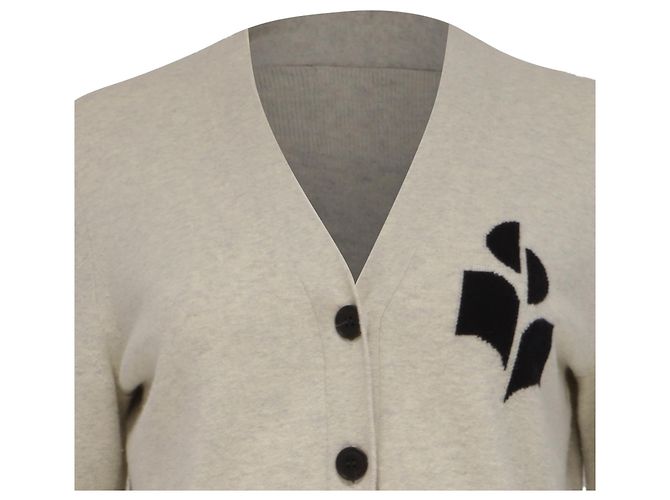 Cárdigan Newton en algodón gris de Isabel Marant Étoile - vista 2