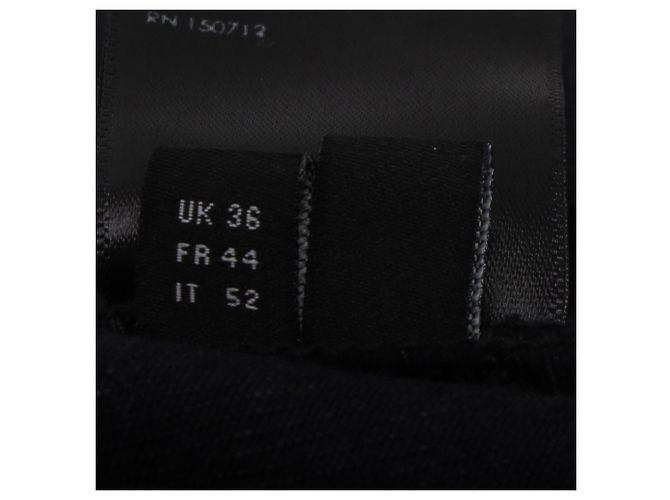 Jeans dritti strappati Amiri in cotone nero - vista 8