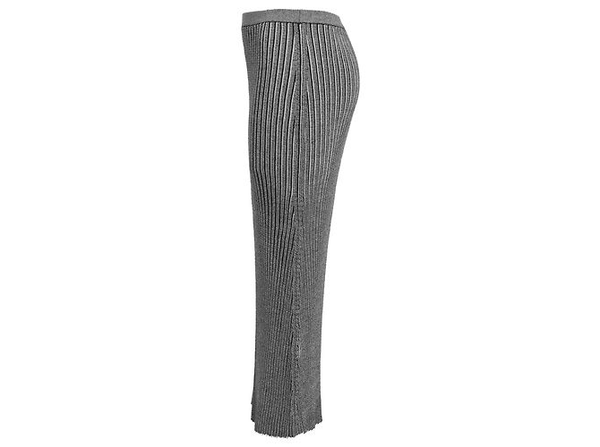 Victoria Beckham Midi-Rock aus grauem Polyester - Ansicht 2
