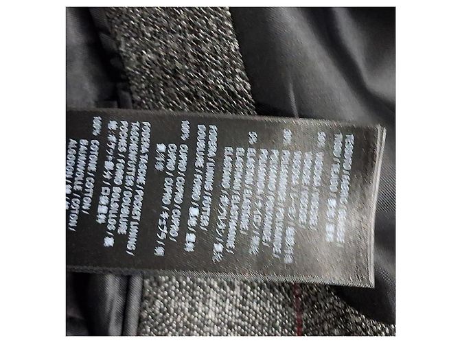 Balenciaga Double-Breasted Oversized Checked Blazer in Grey Viscose - view 7