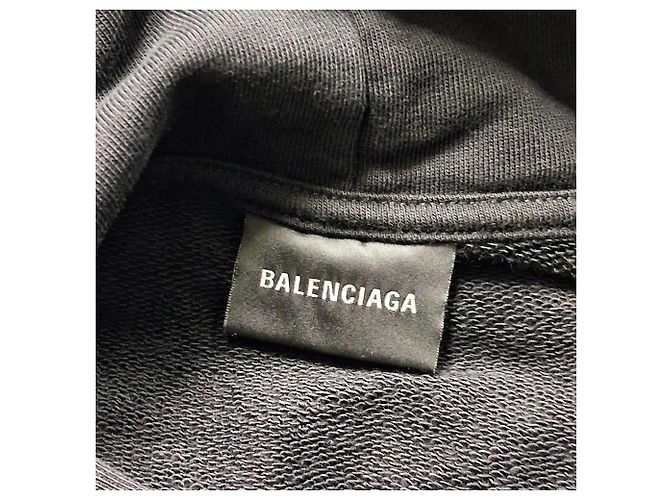 Balenciaga Political Campaign Hoodie aus schwarzer Baumwolle - Ansicht 4