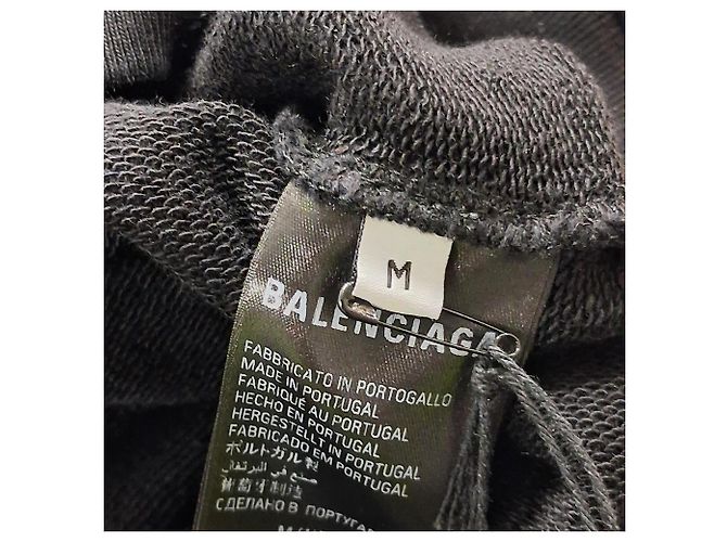 Balenciaga Political Campaign Hoodie aus schwarzer Baumwolle - Ansicht 5
