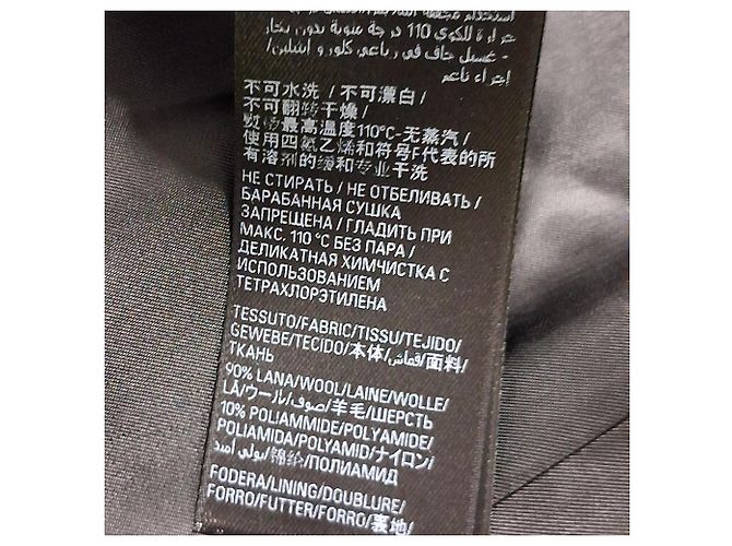 Balenciaga Deconstructed Check Coat in Grey Wool - view 6