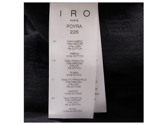 Iro Poyra Bluse aus schwarzer Viskose - Ansicht 6