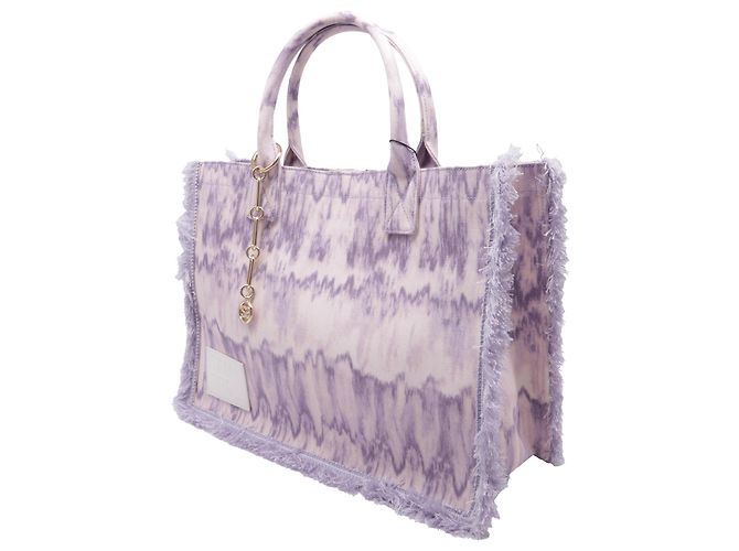 Borsa tote tie-dye Kasbah Sandro in cotone viola Porpora - vista 2