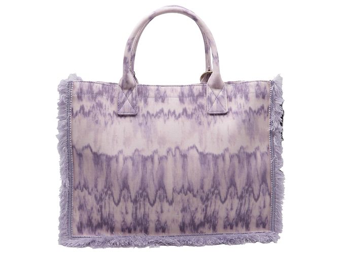 Borsa tote tie-dye Kasbah Sandro in cotone viola Porpora - vista 4