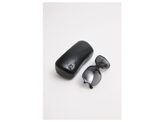 Timeless Occhiali da sole oversize degradé Chanel in acetato nero - vista 6