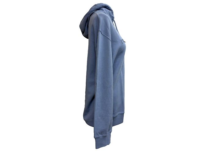 Brunello Cucinelli Dream Out Loud Hoodie aus hellblauer Baumwolle - Ansicht 2