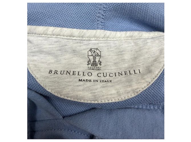 Brunello Cucinelli Dream Out Loud Hoodie aus hellblauer Baumwolle - Ansicht 4