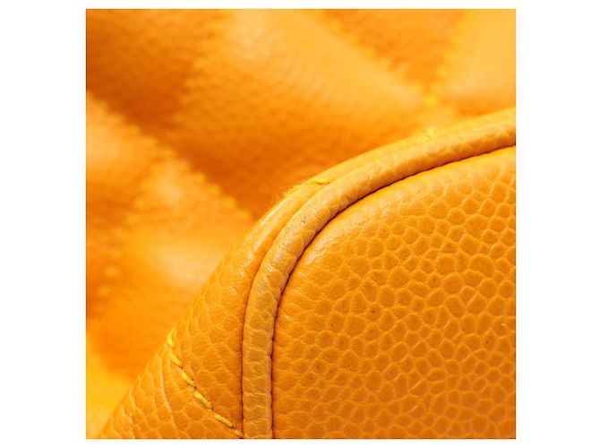 Timeless Zaino in vitello matelassé Chanel Arancione - vista 9