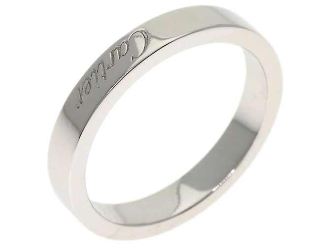 Gravierter Platinring von Cartier - Ansicht 2