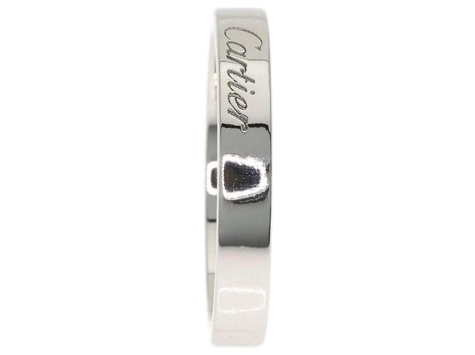 Gravierter Platinring von Cartier - Ansicht 3