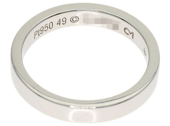 Gravierter Platinring von Cartier - Ansicht 4