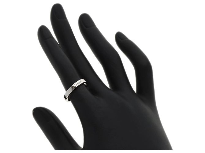 Gravierter Platinring von Cartier - Ansicht 5
