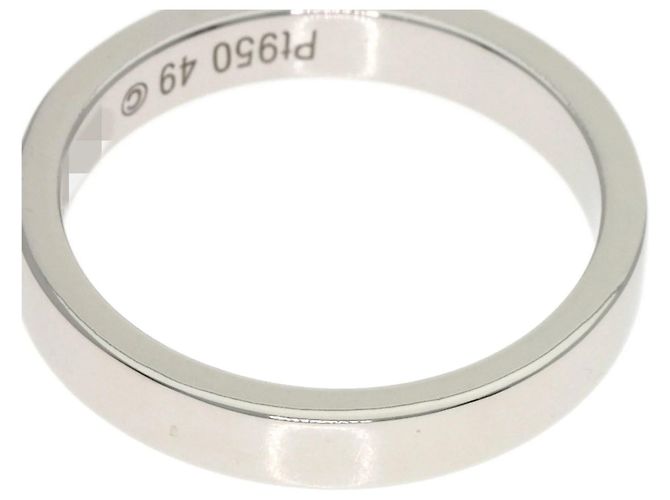 Gravierter Platinring von Cartier - Ansicht 6