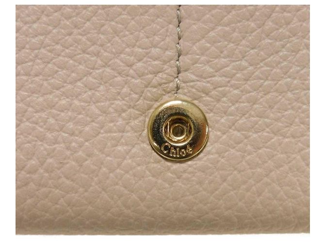 Graue Leder Langbörse von Chloé Braun - Ansicht 11