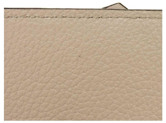 Graue Leder Langbörse von Chloé Braun - Ansicht 12
