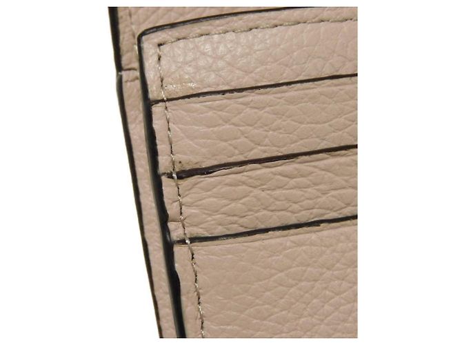Graue Leder Langbörse von Chloé Braun - Ansicht 15