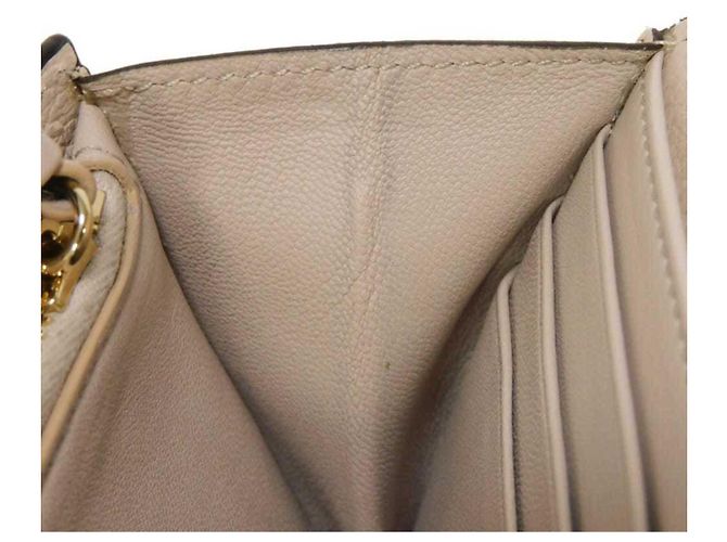 Graue Leder Langbörse von Chloé Braun - Ansicht 18