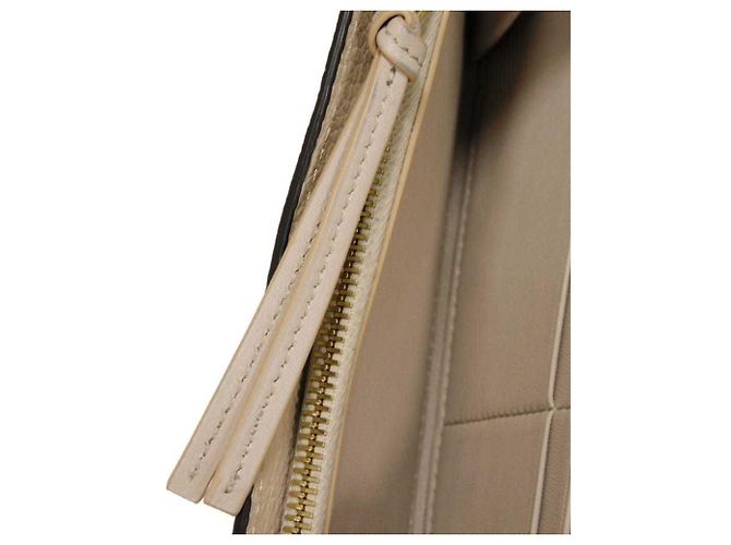 Graue Leder Langbörse von Chloé Braun - Ansicht 21