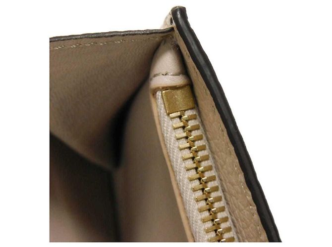 Graue Leder Langbörse von Chloé Braun - Ansicht 22