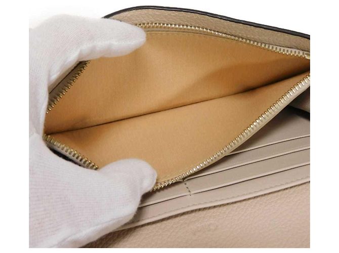 Graue Leder Langbörse von Chloé Braun - Ansicht 23